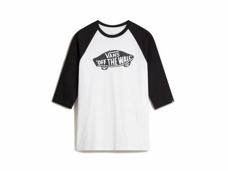 Short-sleeve Sports T-shirt Vans Style 76 Raglan White For Discount