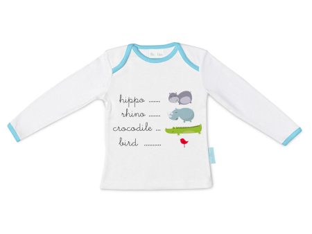 Children’s Long Sleeve T-shirt HappyFriday Mr Fox Hippo Multicolour 18-24 meses For Cheap