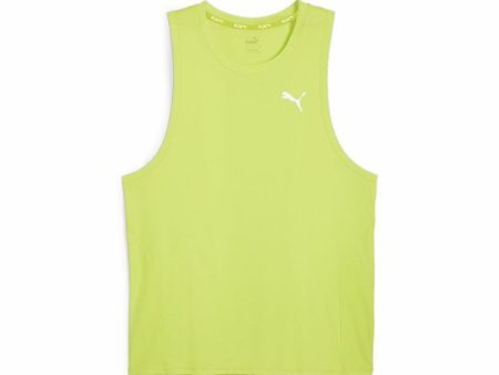 Tank Top Men Puma Run Favorite Yellow Sale