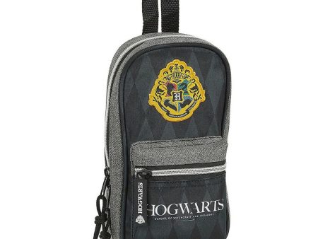 Backpack Pencil Case Hogwarts Harry Potter Hogwarts 12 x 23 x 5 cm Black Grey 33 Pieces Hot on Sale