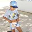 Boys Swim Shorts Bluey Light Blue Fashion