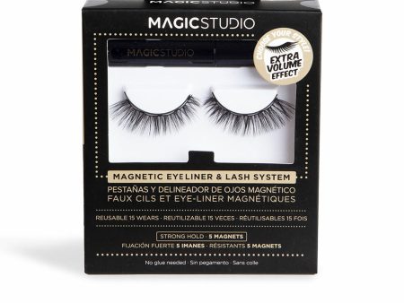 Set of false eyelashes Magic Studio Extra volume Magnetic 2 Pieces Discount