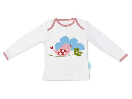 Children’s Long Sleeve T-shirt HappyFriday Mr Fox Little Birds Multicolour 18-24 meses Cheap