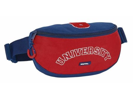 Belt Pouch Safta University Red Navy Blue 23 x 14 x 9 cm Cheap