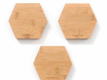 Magnetic Bamboo Adhesive Holders Magbu InnovaGoods V0103437 Wood (Refurbished A) Online Hot Sale