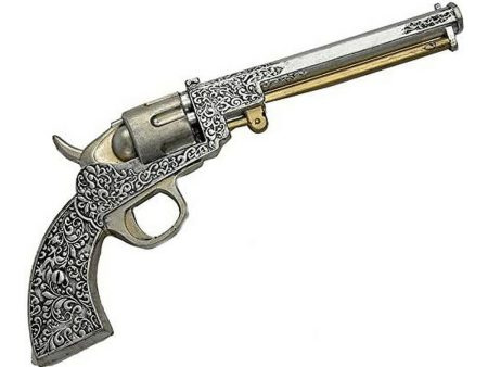 Gun My Other Me Silver Cowboy Steampunk Foam 39 x 5 x 4 cm (39 x 5 x 4 cm) Cheap