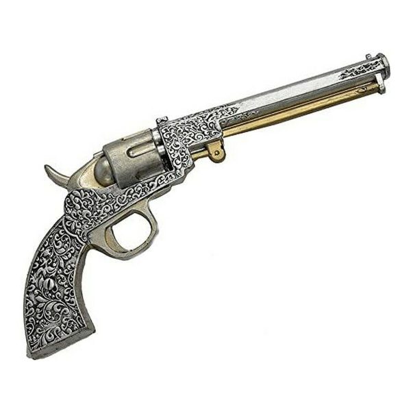 Gun My Other Me Silver Cowboy Steampunk Foam 39 x 5 x 4 cm (39 x 5 x 4 cm) Cheap