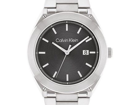 Men s Watch Calvin Klein 25200196 Grey Silver (Ø 44 mm) Online