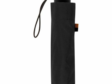 Foldable Umbrella C-Collection Clima Black Ø 98 cm Mini Manual For Discount