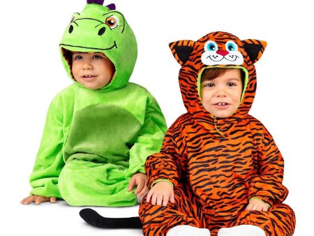 Costume for Children My Other Me Tiger Dragon S 3-4 Years Reversible Discount