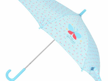 Umbrella BlackFit8 Butterfly Light Blue 48 cm Discount