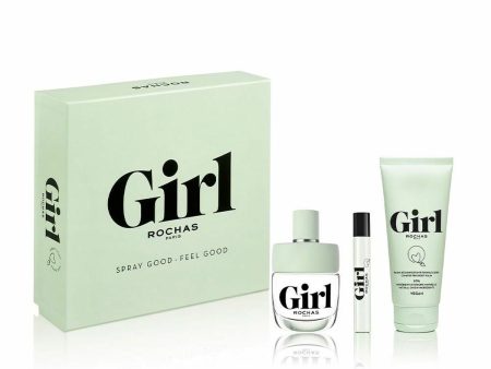 Women s Perfume Set Rochas Girl EDT 3 Pieces Discount