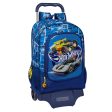 School Rucksack with Wheels Hot Wheels Sonny Navy Blue 32 x 42 x 14 cm Online