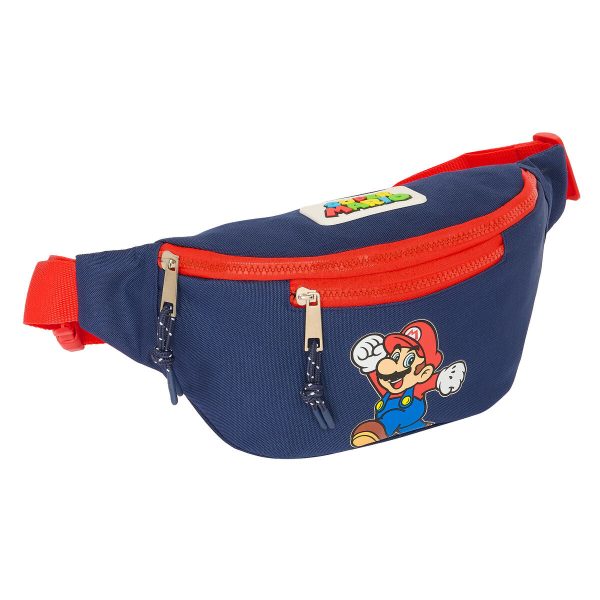 Belt Pouch Super Mario World Navy Blue 23 x 12 x 9 cm Hot on Sale