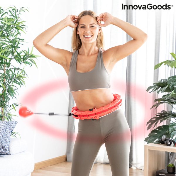 Adjustable Smart Fitness Hoop with Weight Fittehoop InnovaGoods FITTEHOOP Red Multicolour (Refurbished A) Online Sale