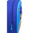 3D School Bag Sonic Speed Blue 27 x 33 x 10 cm Fashion