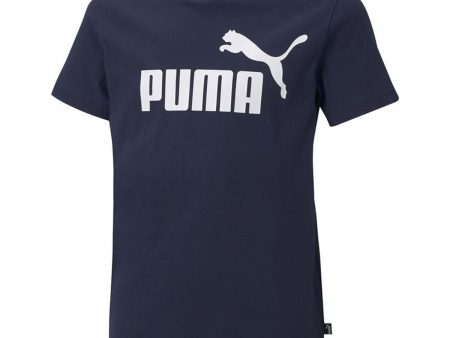 Child s Short Sleeve T-Shirt Puma Ess Logo B Sale