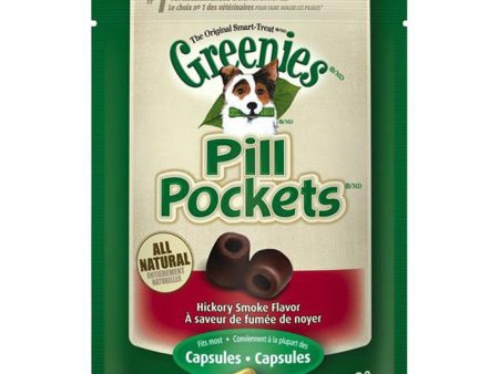 GREENIES - Pill Pockets Hickory Smoke Capsules Dog Treats - 30 Treats (7.9 oz. 224 g) Sale