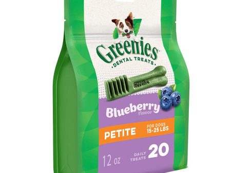 GREENIES - Blueberry Dental Dog Treats Petite - 20 Treats (12 oz. 340 g) Online now