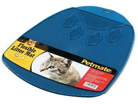 PETMATE -  Flexible Rubberized Litter Mat Blue - 17.1  x 14  Discount