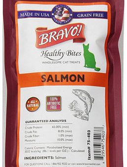 BRAVO - Healthy Bites Salmon Food for Cats - 1 oz. (28 g) Online now