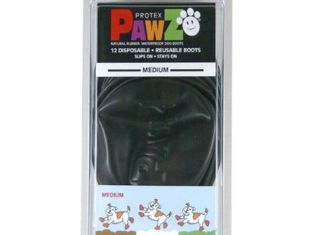 PAWZ - Water-Proof Dog Boots 3 Inches Medium - 12 Count Fashion