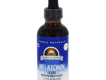 SOURCE NATURALS - Sleep Science Melatonin Orange Liquid - 2 fl. oz. (59.14 ml) Hot on Sale