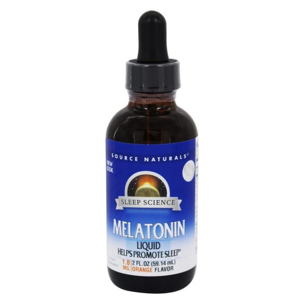 SOURCE NATURALS - Sleep Science Melatonin Orange Liquid - 2 fl. oz. (59.14 ml) Hot on Sale