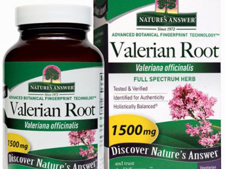 NATURE S ANSWER - Valerian Root 1,500 mg - 90 Vegetarian Capsules Supply