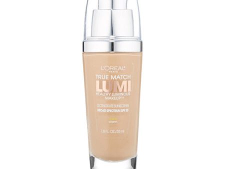 L OREAL - True Match Lumi Makeup W4 Natural Beige - 1 fl. oz. (30 ml) For Sale