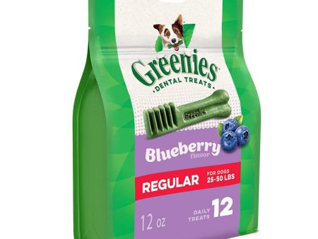 GREENIES - Blueberry Dental Dog Treats Regular - 12 Treats (12 oz. 340 g) Sale