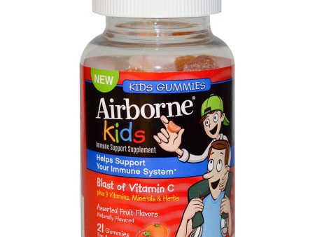 AIRBORNE - Blast of Vitamin C for Kids Assorted Fruit - 21 Gummies Online now